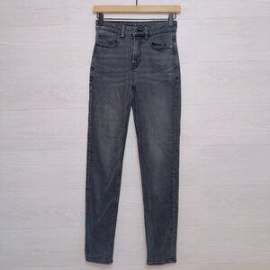 American Eagle Stretch Women's AE Black Wash Denim High Rise Mom Jean 00 long